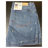 Women's Denim Embroidered Shorts