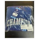 Champion Blue Logo Fleece Hoodie, Size S