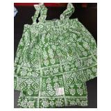 Womens Small Green Sleep Set