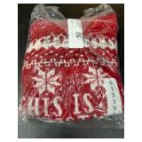 Red Snowflake Knit Sweater - Size Small