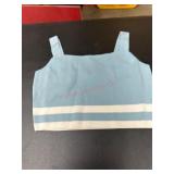 Blue Knit Tank Top by Remi Bader, Size 1X