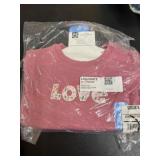 Pink Kids' Sweater with Love Design