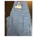 Men's Blue Stretch Cargo Shorts Size 30