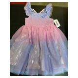 Girls Size 5 Purple and Pink Dress with Butterfly