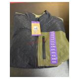 XXL Mixed Media Fleece Jacket with Zipper