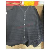 Black Sleeveless Crocheted Cardigan