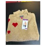 Women's Sweater With Heart Design