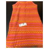 Women's X-Large Orange and Pink Dress