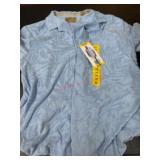 Blue Button-Up Shirt, Size Medium