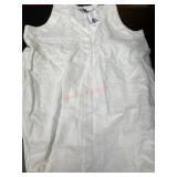 White Sleeveless Dress, Large