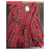 Womens Large Lands End Plaid Dress