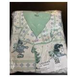 Seasonal Pajama Set with Cartoon Print