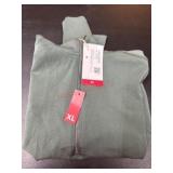 Light Green XL Full-Zip Hoodie