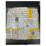 Short-Sleeve Striped Shirt, Size Medium