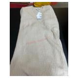 Women's Beige Knit Sweater Dress, Size Large