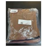 Brown Zip-Up Sweater in Small Size