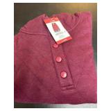 Burgundy Long-Sleeve Top, X-Large