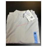 Light Gray Quarter-Zip Pullover, Size L