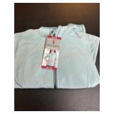 Women's Light Blue Full-Zip Softshell Jacket