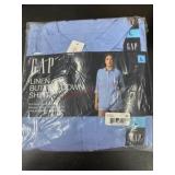 Linen Button-Down Shirt, Size Large