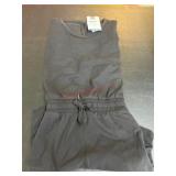 Black Pullover Jumpsuit with Adjustable Waist