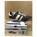 Brown and White Athletic Shoes, Size 9