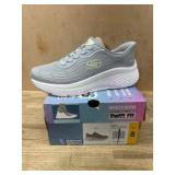 Skechers Women's Gray Slip-On Sneakers, Size 8