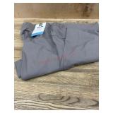 Gray Elastic-Waist Pants