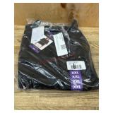 Men's Black Short Sleeve Polo Shirt, Size XXL