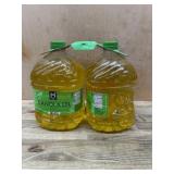 Two Plastic Bottles of Canola Oil