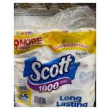 Scott 1000 Long Lasting Toilet Paper, 15 Rolls