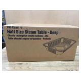 100-Count Half-Size Deep Steam Table Pans