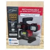 Rechargeable LED Worklight and Spotlight