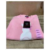 Pink Pullover Sweater With Bunny Design