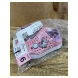 Pink Kids' Shoes with Butterfly Design, Size 6