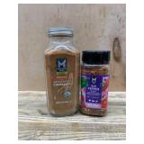 Two Spice Containers: Ground Cinnamon and Six Pepp