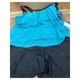Two-Piece Tankini Swim Set, Size Medium