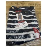 Striped Short-Sleeve Women's Top, Size XL