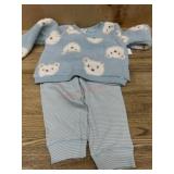 Two-Piece Children's Pajama Set with Bear Design