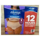 Always Discreet Essentials XL Underwear, 56 Count