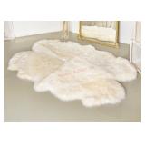 Silky Sheepskin Rug, 5'10' x 3'8'