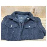 Hollister Black Sherpa Jacket, Size M