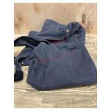 Men's 36/30 Blue Overalls With Button Closure