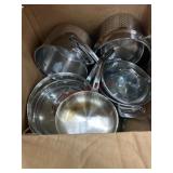 Stainless Steel Cookware Set with Lids