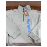 Light Blue Quarter-Zip Pullover Sweater