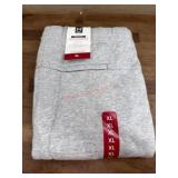 Men's Gray Fleece Jogger Pants, Size XL