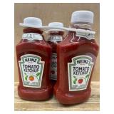 Three-Pack of Heinz Tomato Ketchup Bottles