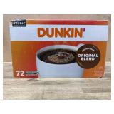 72 Keurig Dunkin' Medium Roast Pods