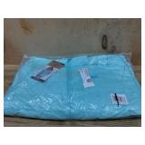 Aqua Quilted Jacket with Full-Zip Closure