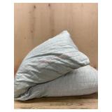 Gray Quilted Body Pillow